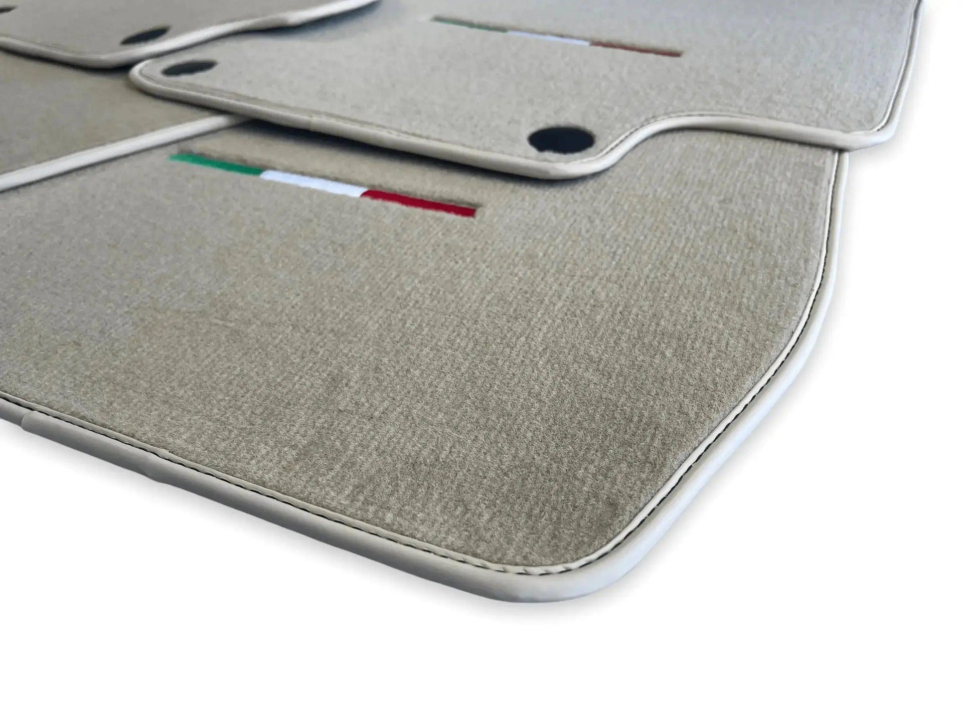 Floor Mats For Maserati GranTurismo MC Stradale (2011-2015) Beige IT Edition - AutoWin