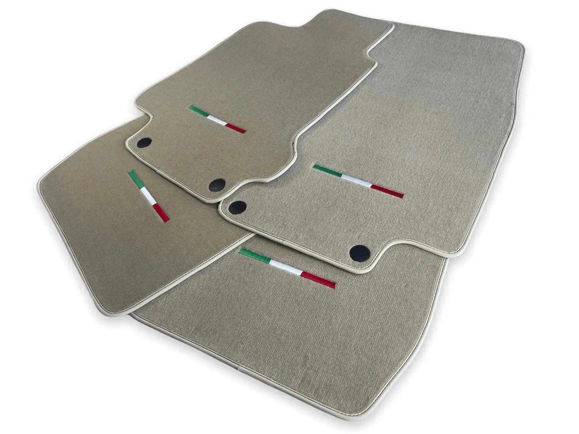 Floor Mats For Maserati GranTurismo Sport (2012-2019) Beige IT Edition - AutoWin