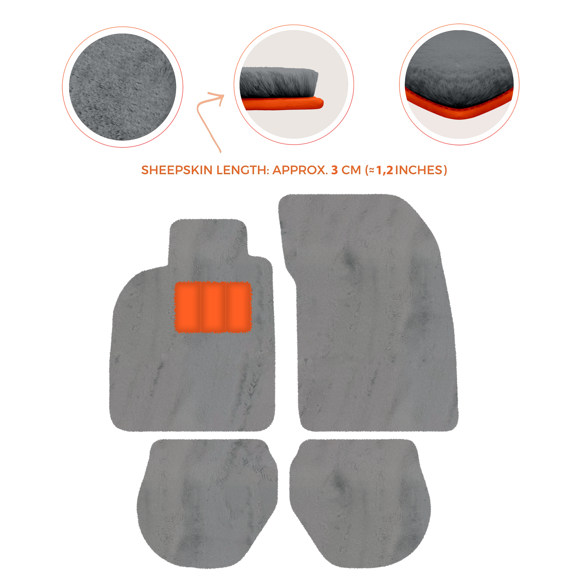 Black Floor Mats for Porsche 911 - 993 (1994-1998)