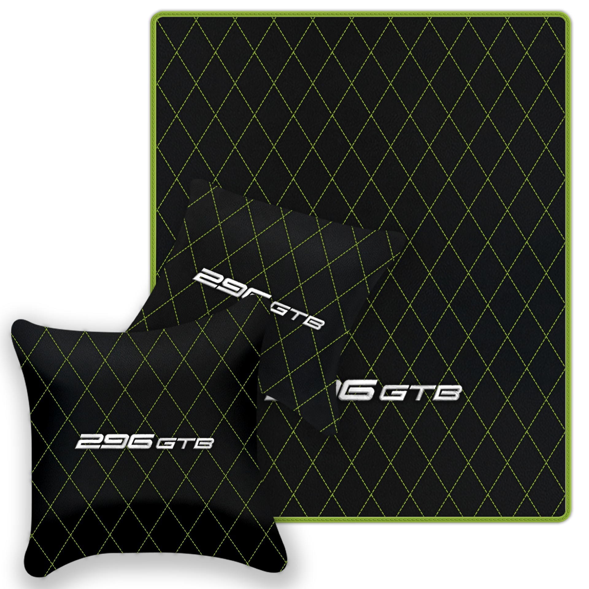 Premium Custom Black Leather Floor Mats for Ferrari FF (2011-2016)