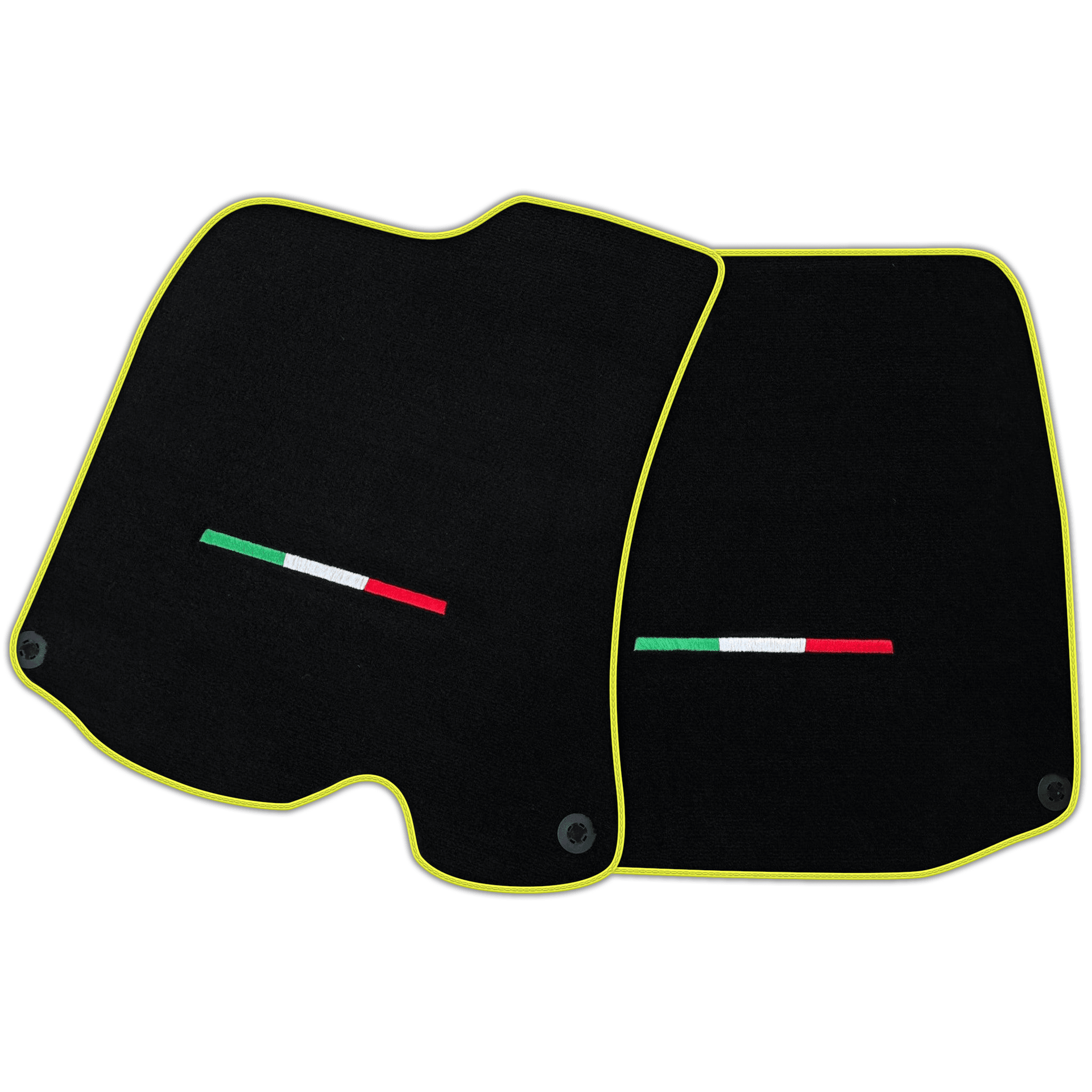 Black Floor Mats For Ferrari Portofino (2018-2023) Italian Edition