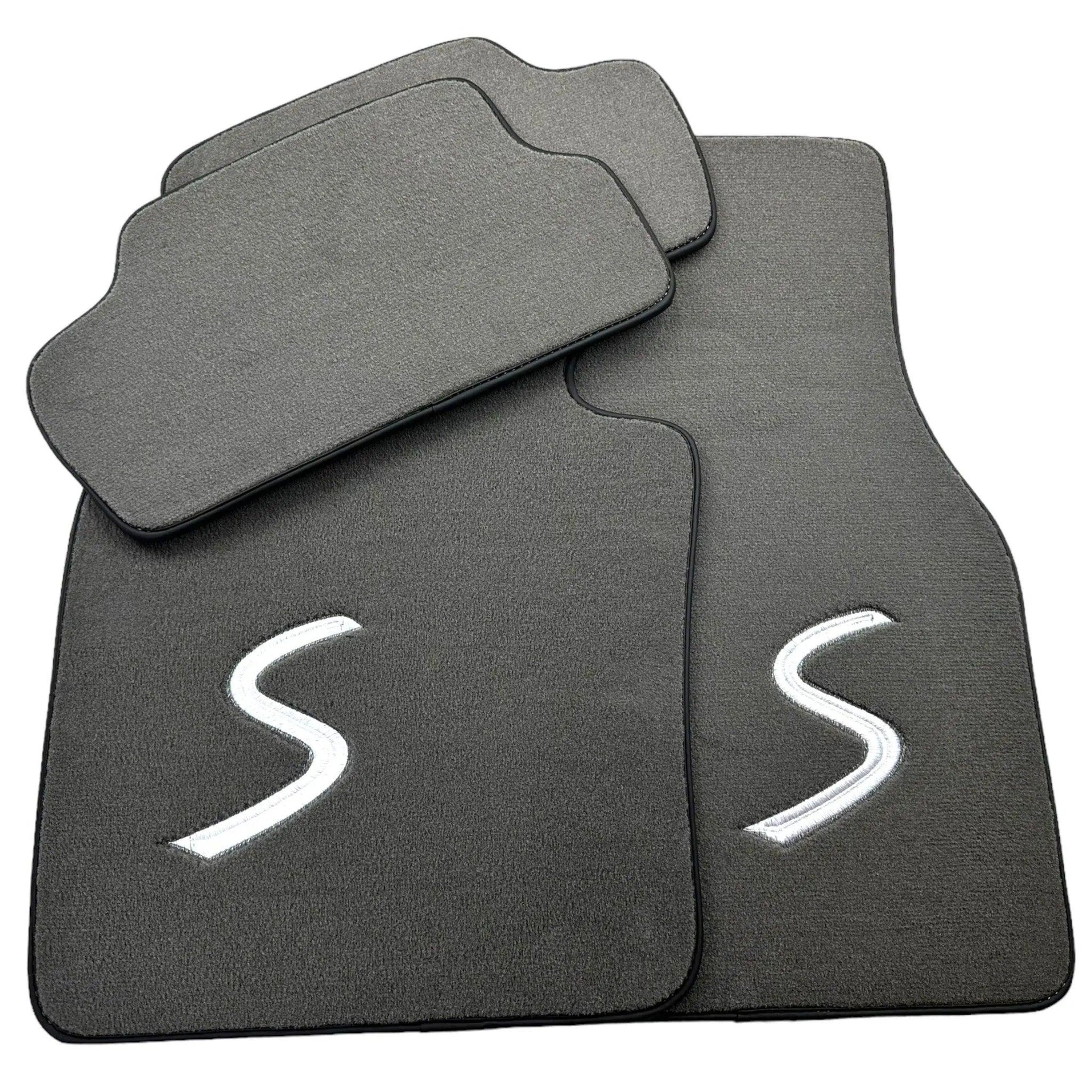 Grey Floor Mats for Mini Cabrio F57 Convertible (2016-2023) - AutoWin