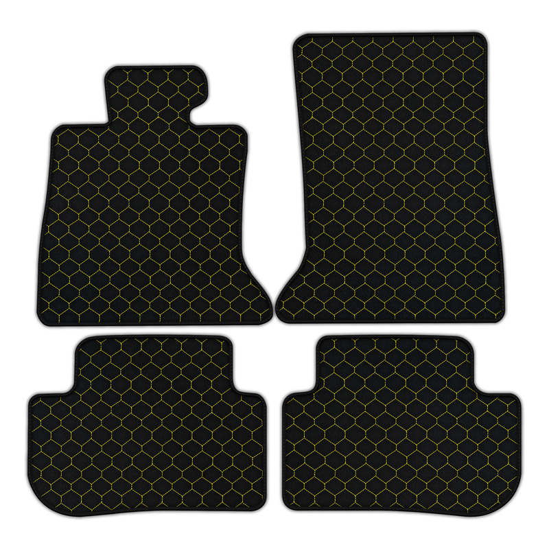 Customizable Leather Floor Mats with Hex Pattern for Rolls Royce Dawn (2016-2023)