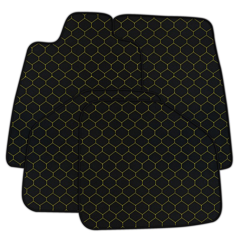 Customizable Leather Floor Mats with Hex Pattern for Aston Martin DBX (2020-2023)