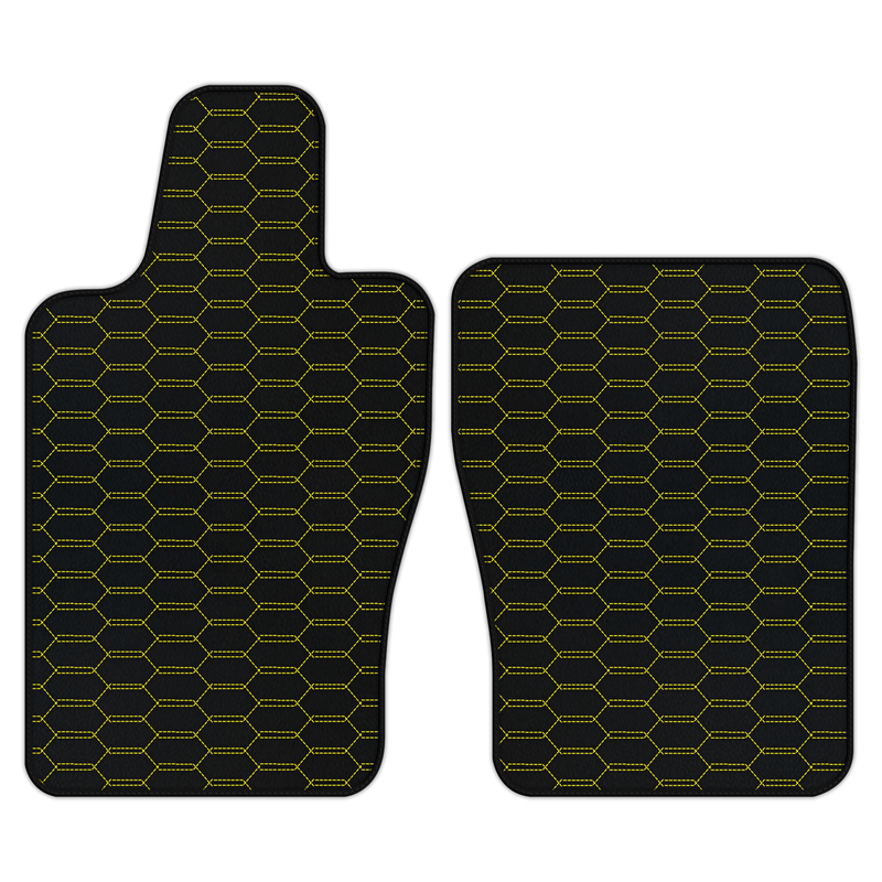 Customizable Leather Floor Mats with Interlaced Hex Pattern for Aston Martin Vantage Roadster (2020-2026)