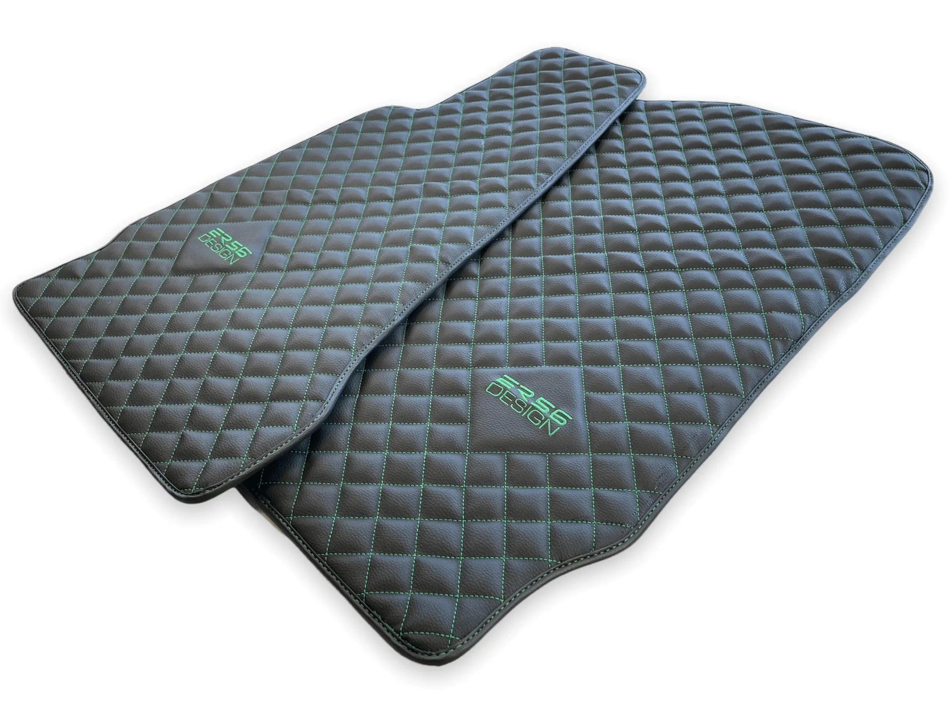 Leather Floor Mats For Aston Martin DB11 (2016–2023) ER56 Design - AutoWin