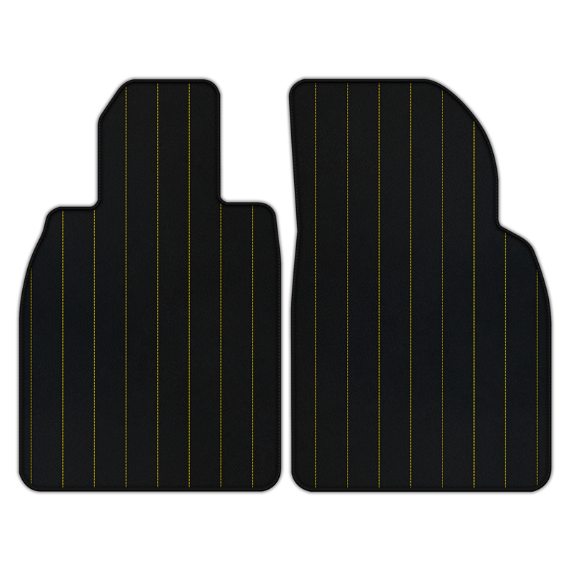 Customizable Leather Floor Mats with Line Pattern for Porsche 981 Cayman (2012–2016)