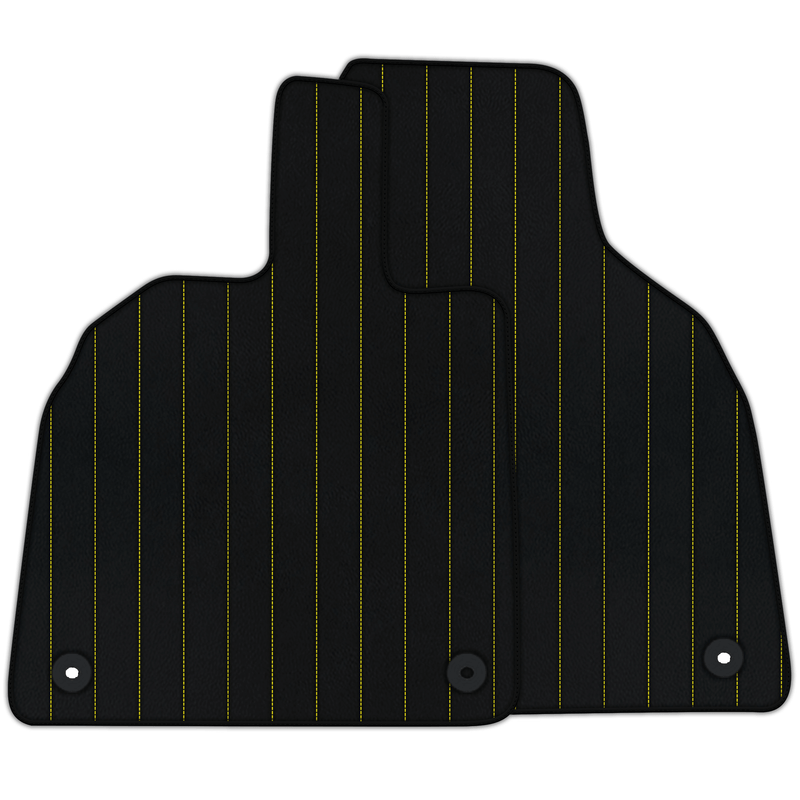 Customizable Leather Floor Mats with Line Pattern for Lamborghini Aventador (2012-2022)