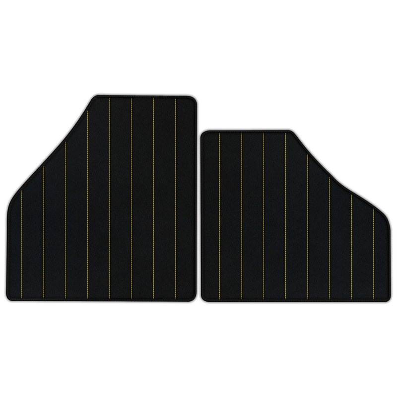 Customizable Leather Floor Mats with Line Pattern for Ferrari F50 (1995-1997)