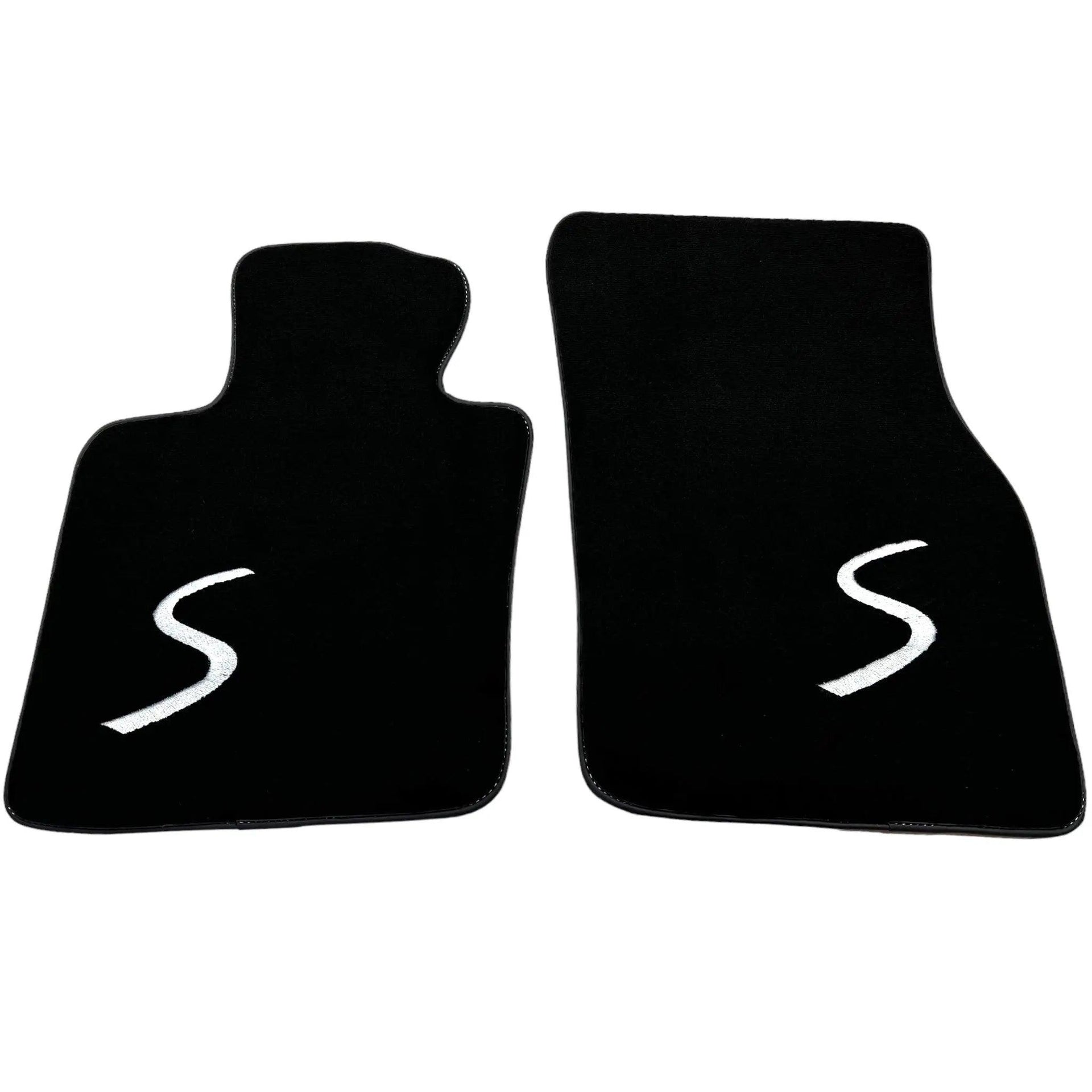 Black Floor Mats for Mini Cooper / One Electric (2020-2023) - AutoWin