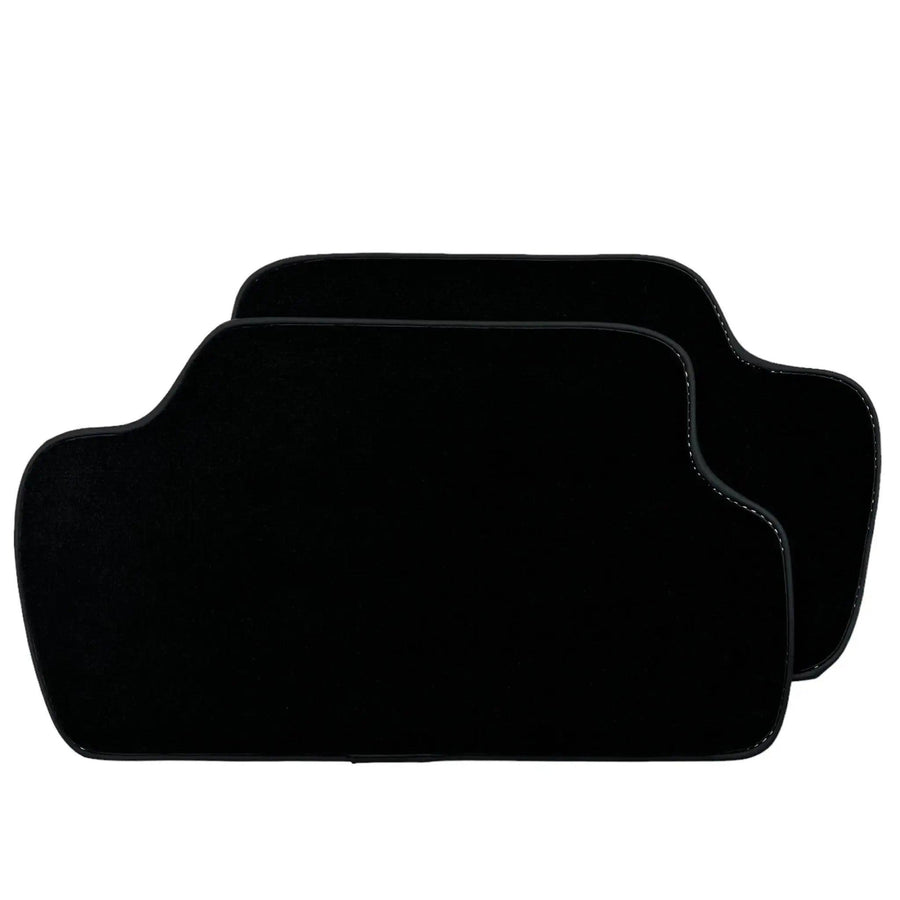 Black Floor Mats for Mini Cooper / One R50 (2001-2007) with Leather - AutoWin
