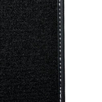 Black Floor Mats for Mini Cooper / One R50 (2001-2007) with Leather - AutoWin