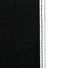 Black Floor Mats for Mini Cooper / One R50 (2001-2007) with Leather | White Trim - AutoWin