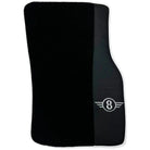 Black Floor Mats for Mini Cooper / One R53 (2001-2007) Cooper S with Leather | White Trim - AutoWin