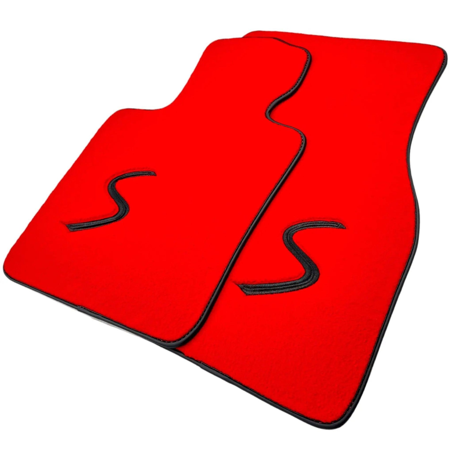 Red Floor Mats for Mini Cooper / One R56 (2007-2014) - AutoWin