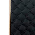 Black Stitched Leather Floor Mats for Maserati GranTurismo (2007-2019) | Beige Trim