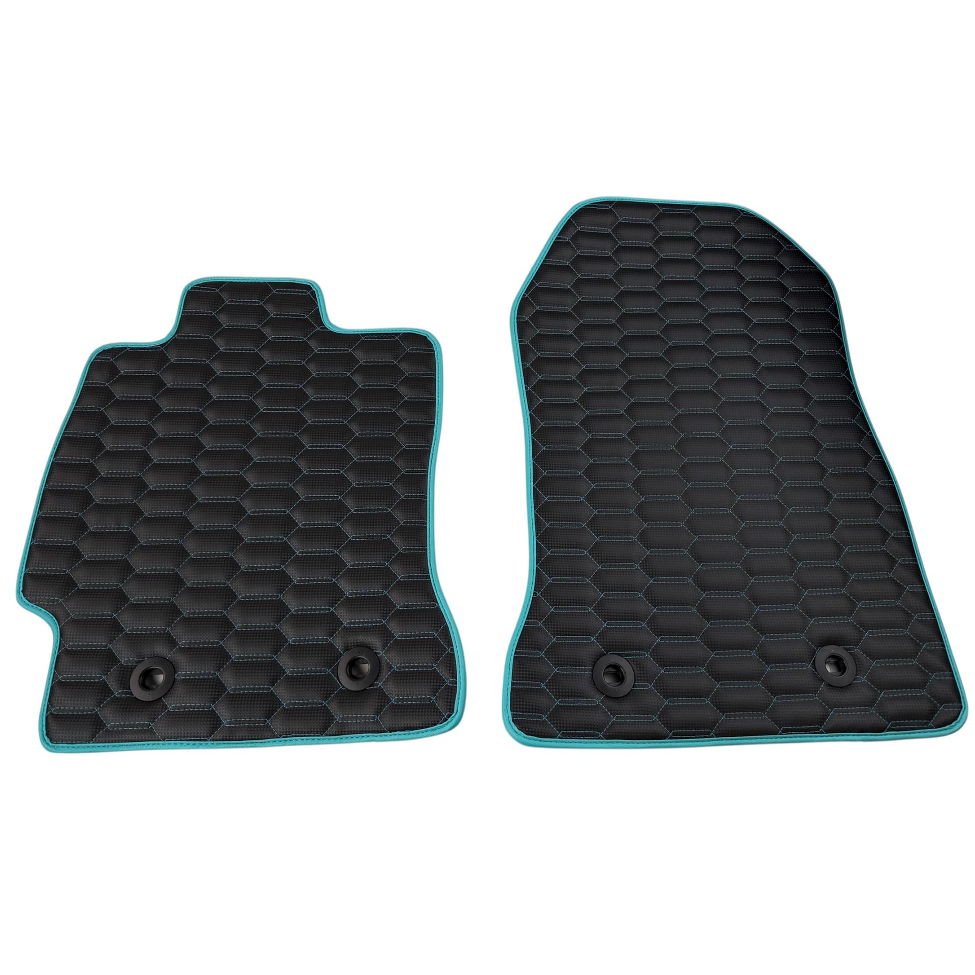 Premium Carbon Fiber Leather Floor Mats for Toyota GT86 (2012-2021)