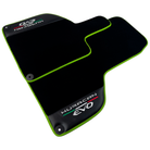 Black Floor Mats for Lamborghini Huracan EVO (2019-2024) with Carbon Fiber Borders