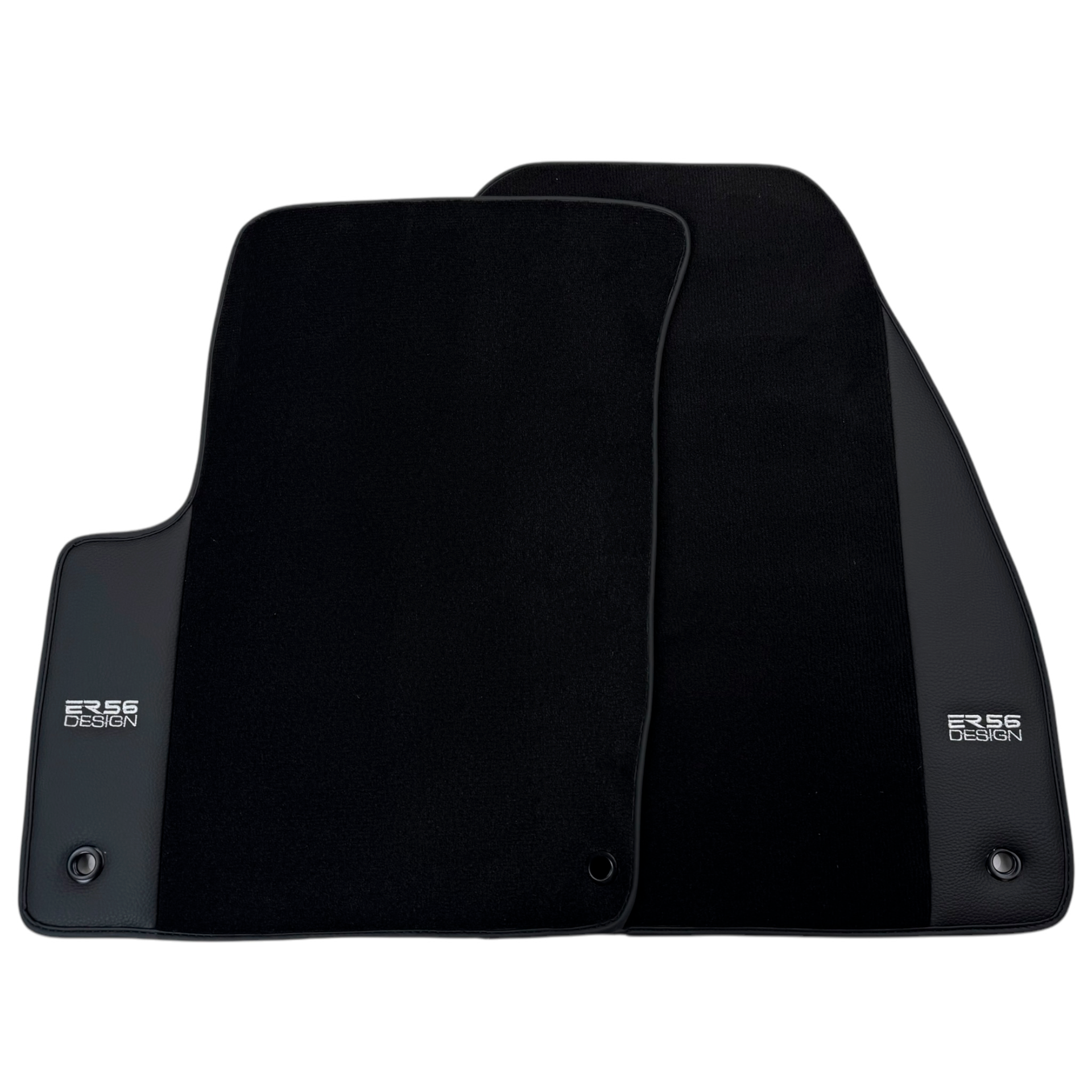 ER56 Design Black Floor Mats for Chevrolet Tacuma (2000-2008) with Leather
