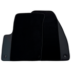 Black Floor Mats for Jeep Commander (2006-2010) with Leather | AutoWin