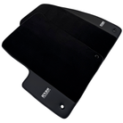 ER56 Design Black Floor Mats for Chevrolet Kalos (2002-2011) with Leather