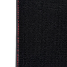 Black Floor Mats for Ferrari 488 Spider (2016-2022) with Alcantara | Red Sewing