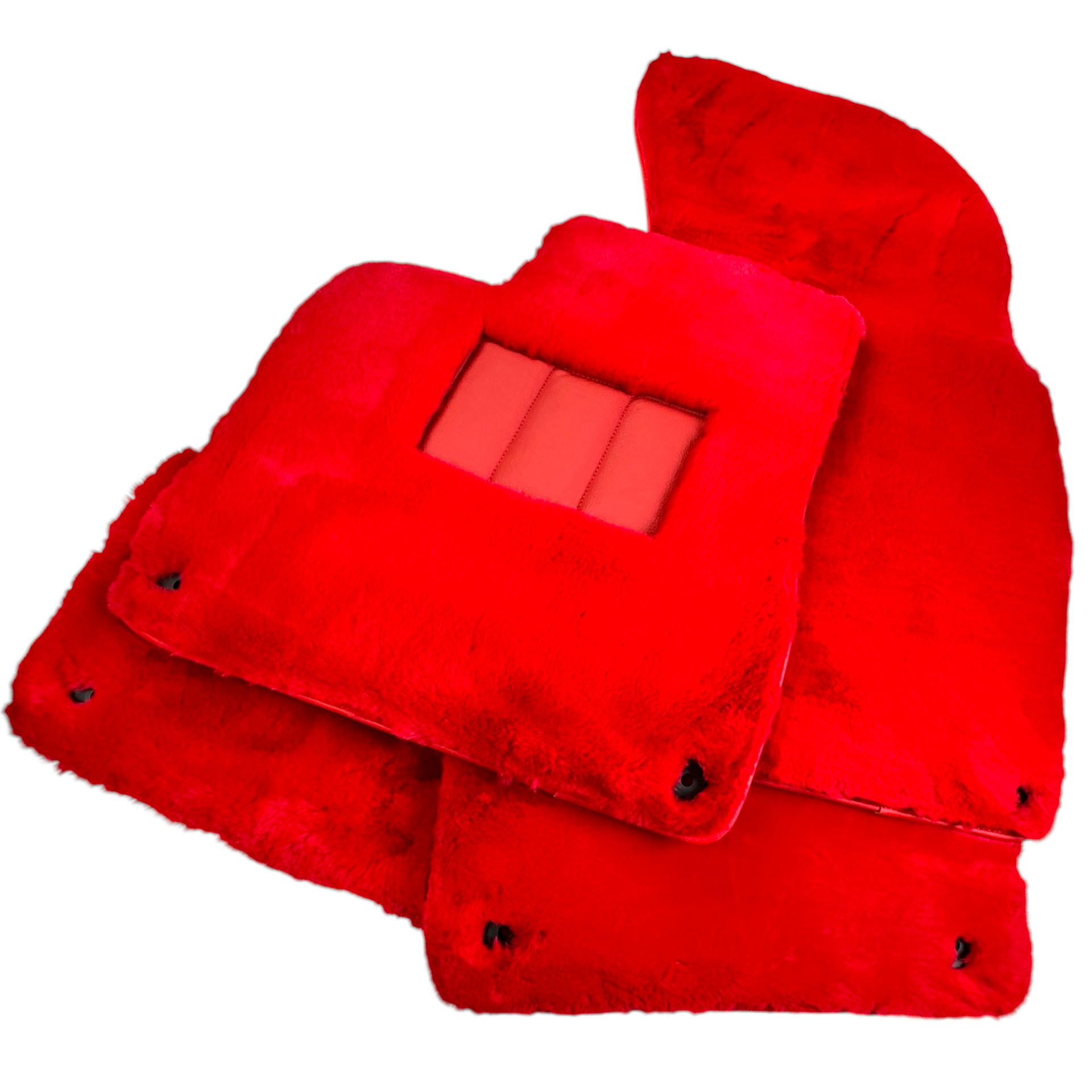 Red Sheepskin Floor Mats for Bentley Bentayga (2015-2023)