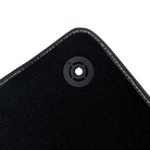 Italian Edition Black Floor Mats for Lamborghini Urus (2018-2026) with Gold Leather Border