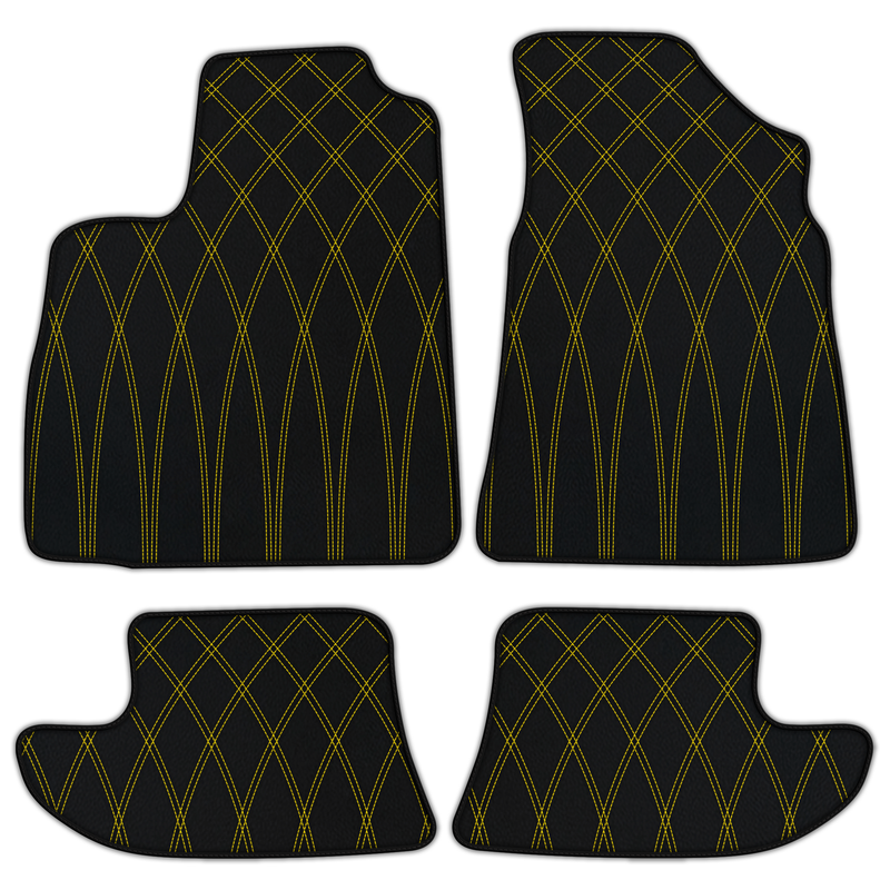 Customizable Leather Floor Mats with AW34 Pattern for Bentley Continental GTC (2006-2011)