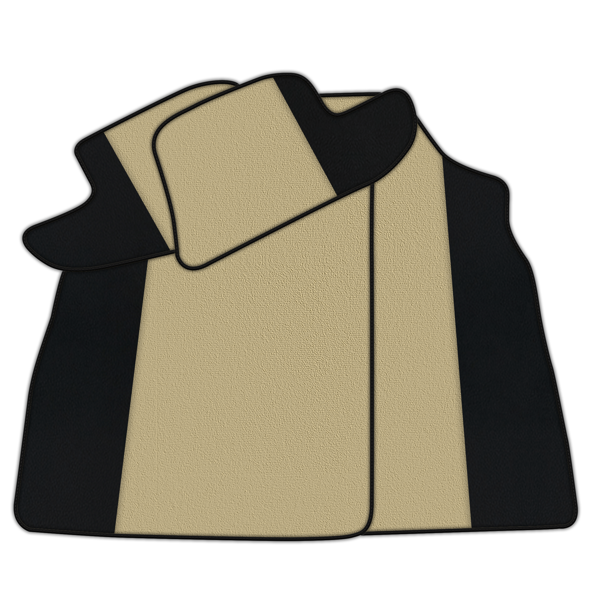 Customizable Floor Mats From Carpet With Leather for Bentley Continental GT (2003-2011)