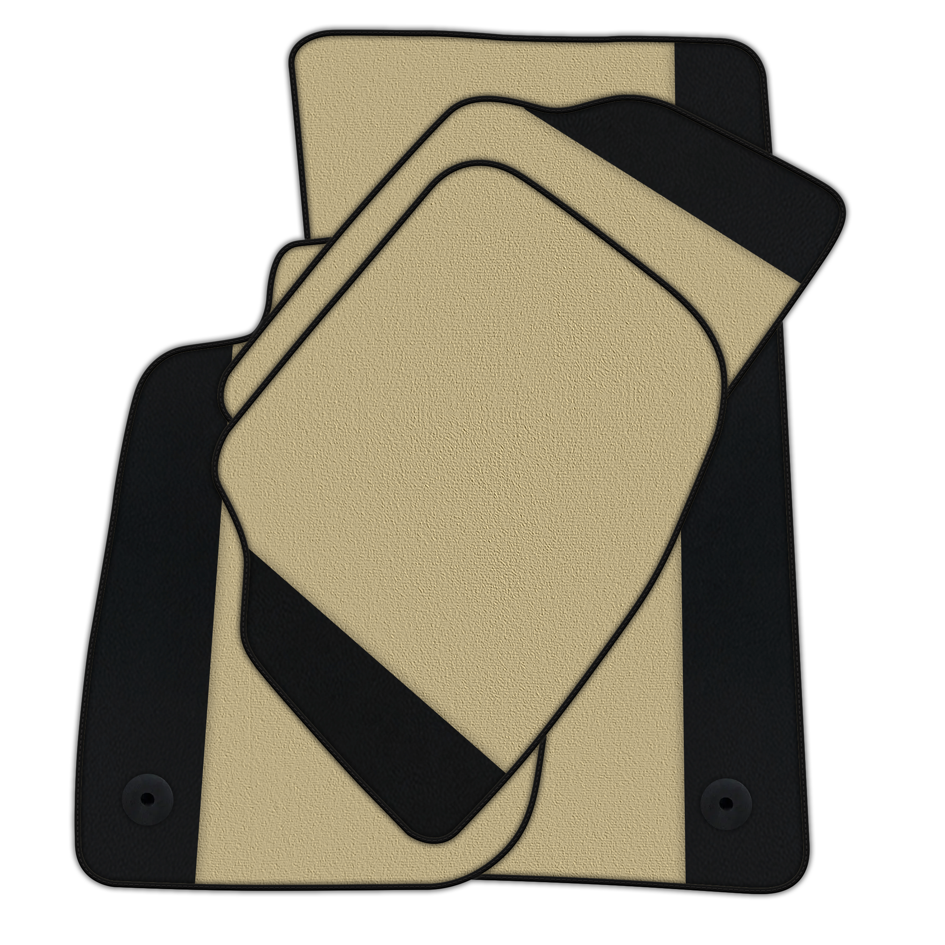 Customizable Floor Mats From Carpet With Leather for Bentley Continental GT (2018–2023)