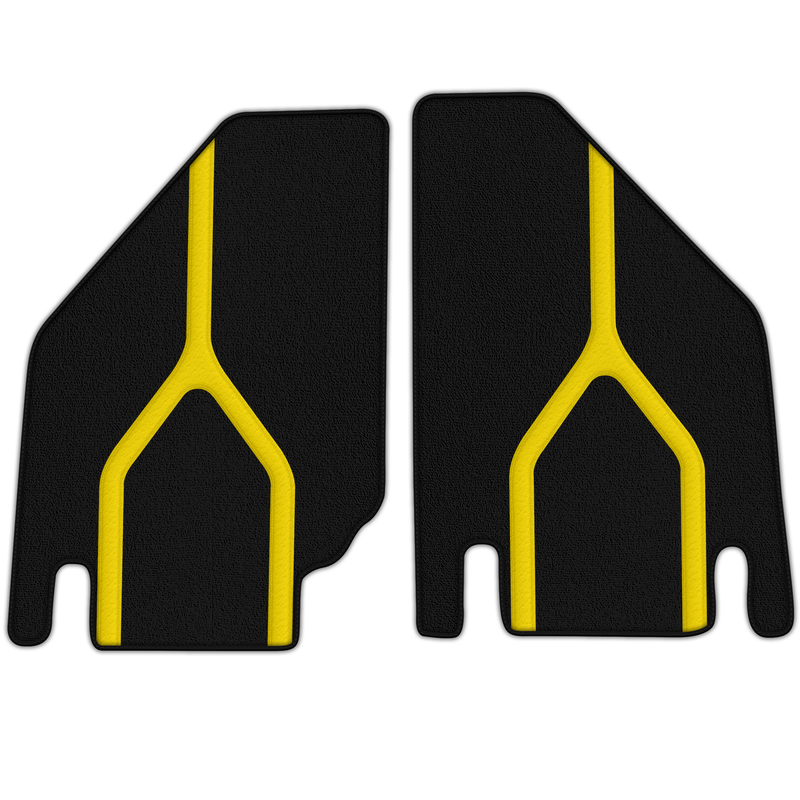 Customizable Floor Mats From Carpet with Leather A56 Pattern for Lamborghini Countach (1974-1990)