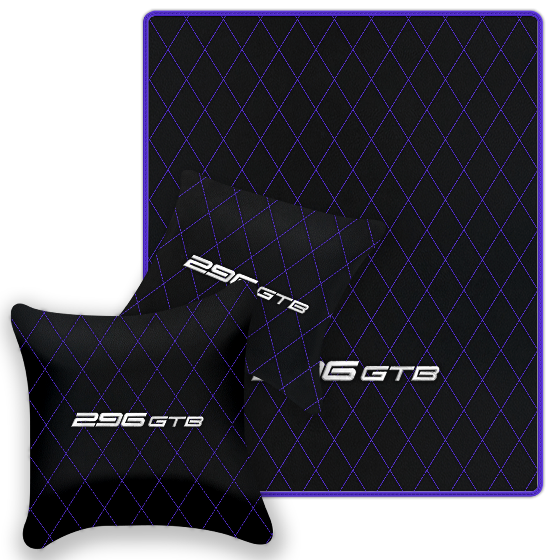 Premium Custom Black Leather Floor Mats for Ferrari FF (2011-2016)