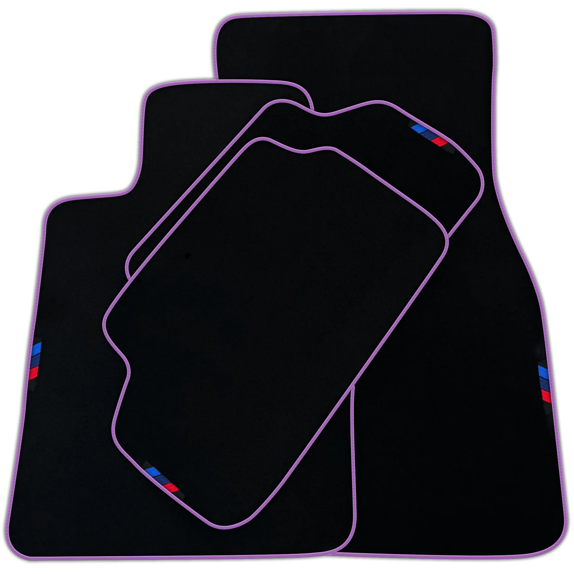 Black Mats For BMW G60 (2023-2026) Sedan | Orange Trim | Various Trim Colors