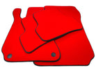 Red Floor Mats For Mercedes-Benz SL R231 2012–2020 Black Trim - AutoWin