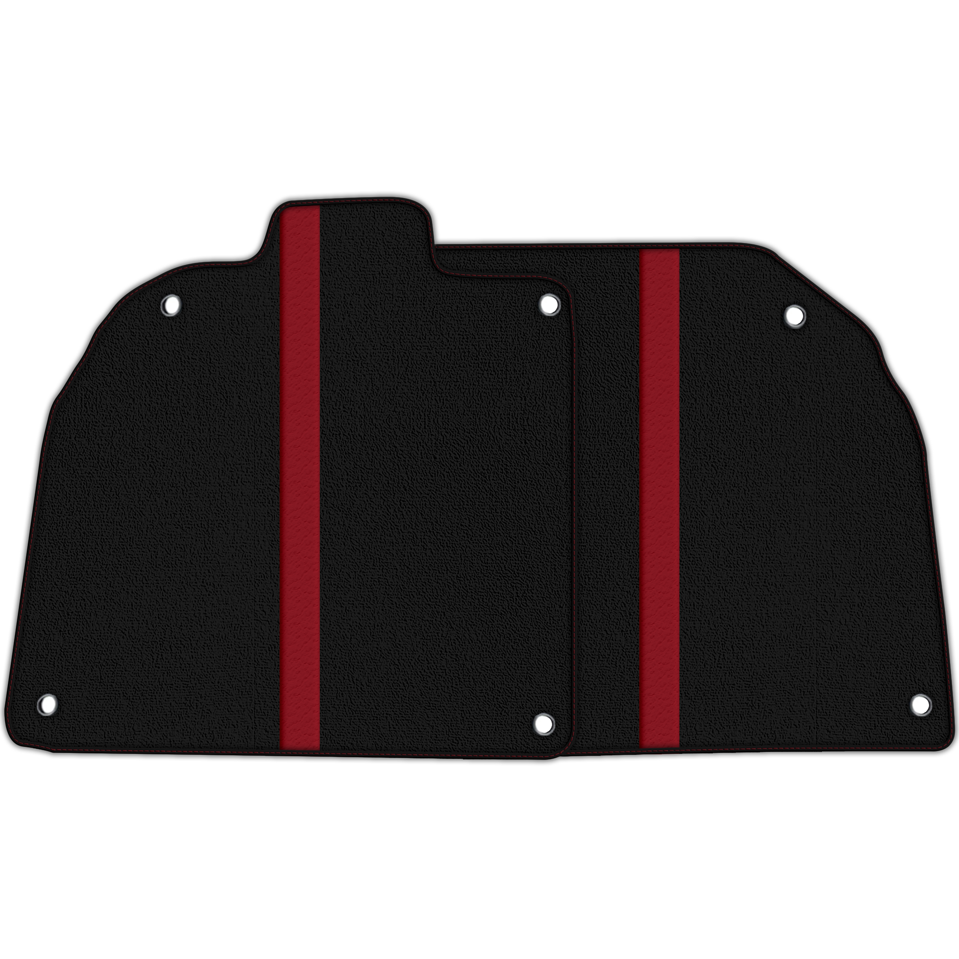 Custom Black Floor Mats with Leather for Lamborghini Sian