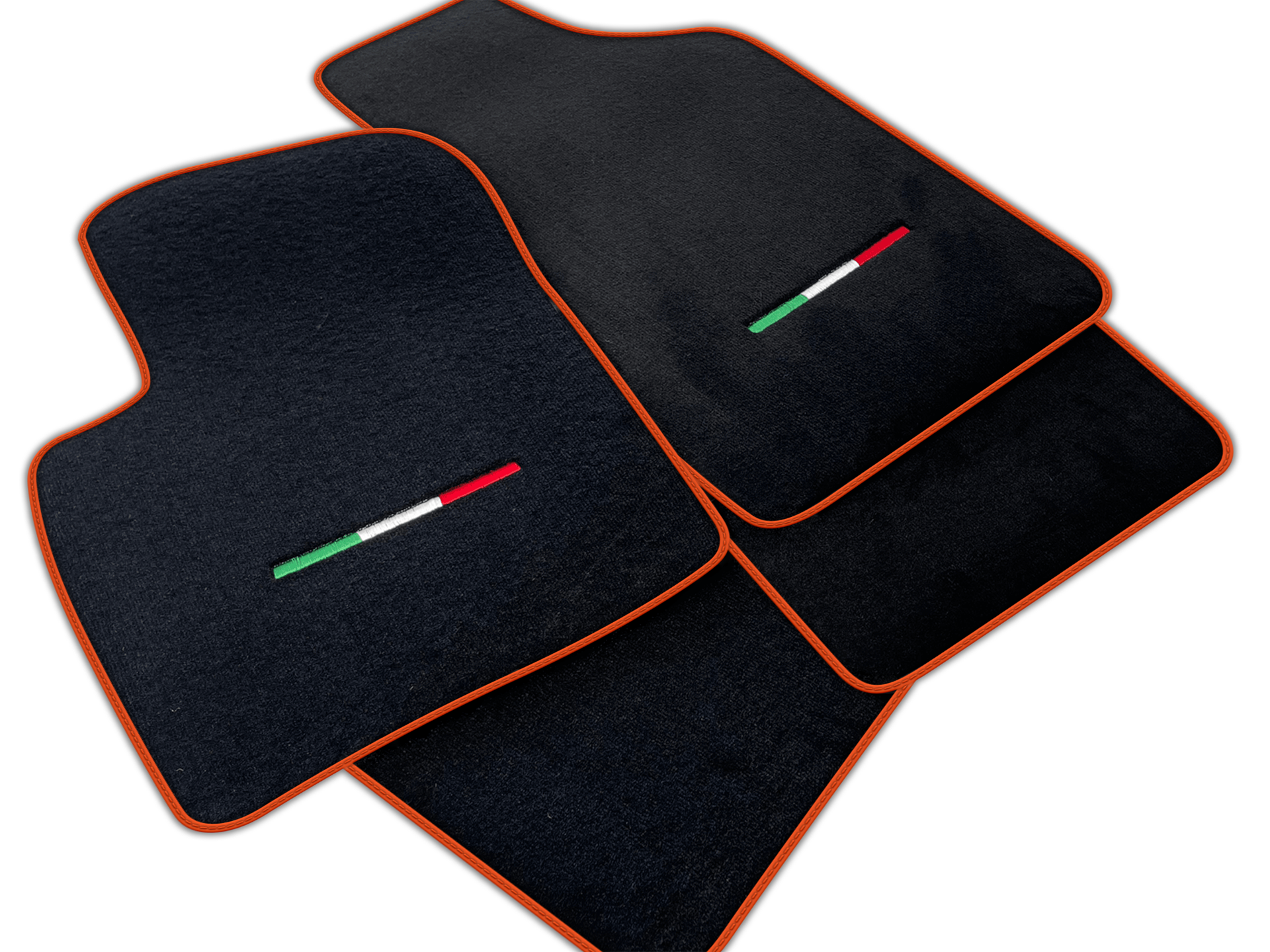 Italian Edition Black Floor Mats for Fiat 500L (2017-2024) Facelift
