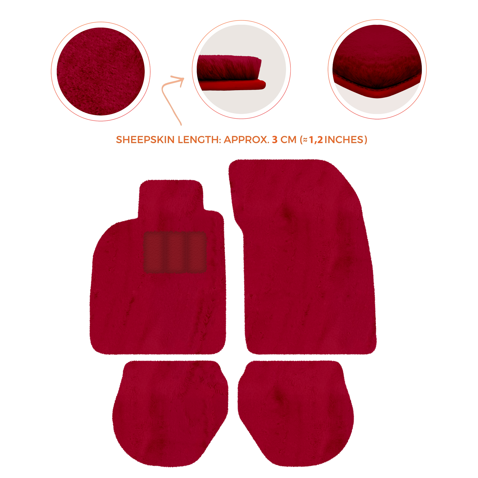Black Floor Mats for Porsche 911 - 993 (1994-1998)