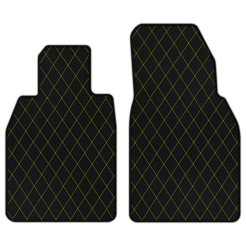 Customizable Leather Floor Mats with Single Diamond Pattern for Porsche 911 GT3 (992) 2021–2026