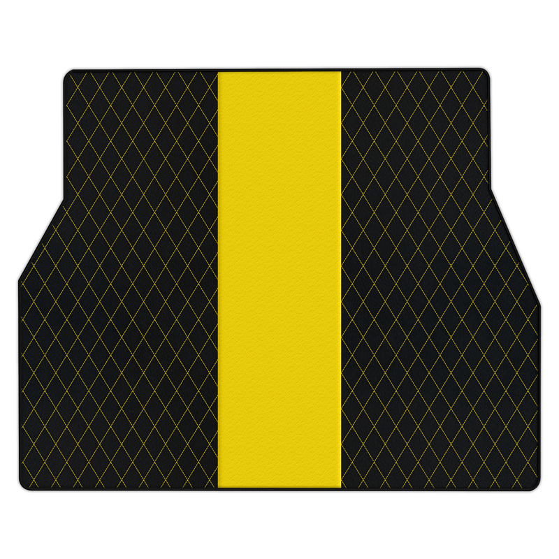 Customizable Leather Trunk Floor Mats with Single Diamond Pattern for Ferrari Purosangue (2023-2024)