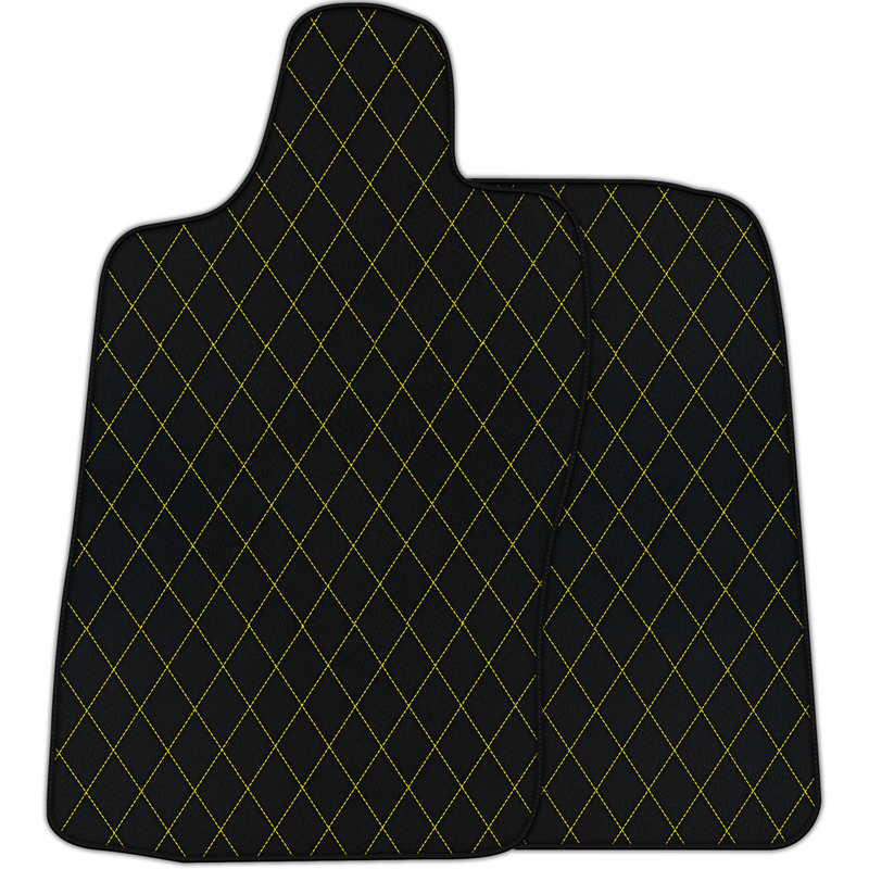 Customizable Leather Floor Mats with Single Diamond Pattern for Aston Martin DB11 (2016–2023)