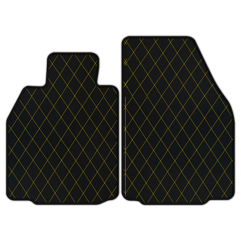 Customizable Leather Floor Mats with Single Diamond Pattern for Porsche 911 GT3 (997) 2006–2011