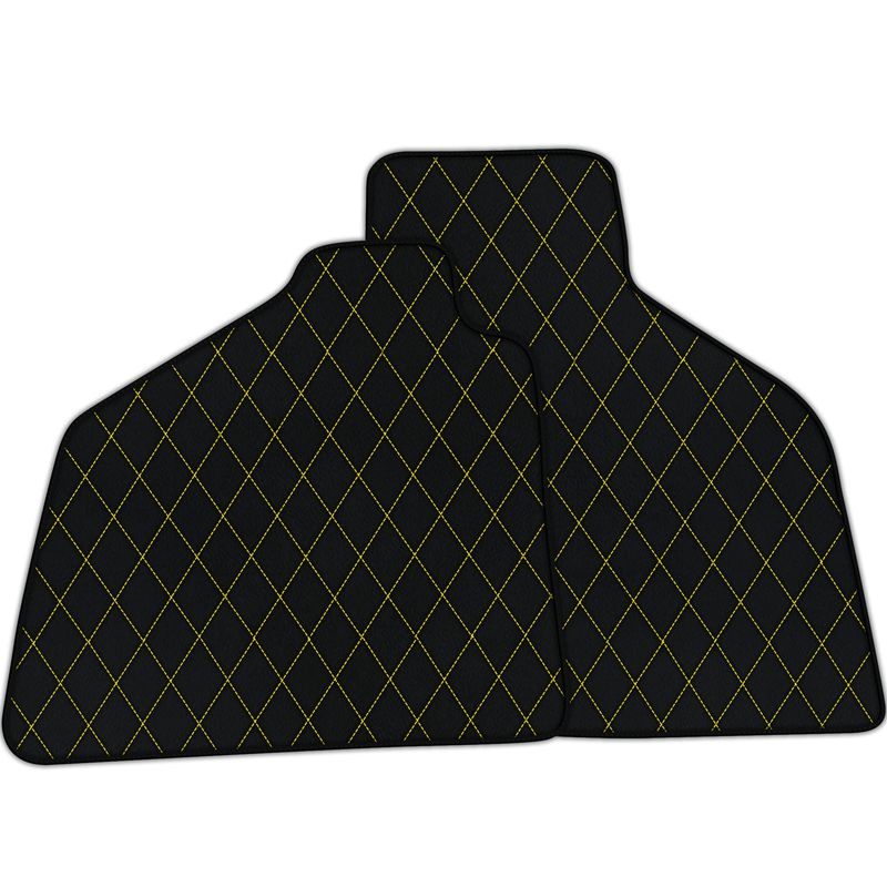 Customizable Leather Floor Mats with Single Diamond Pattern for Lamborghini Diablo (1990-2001)