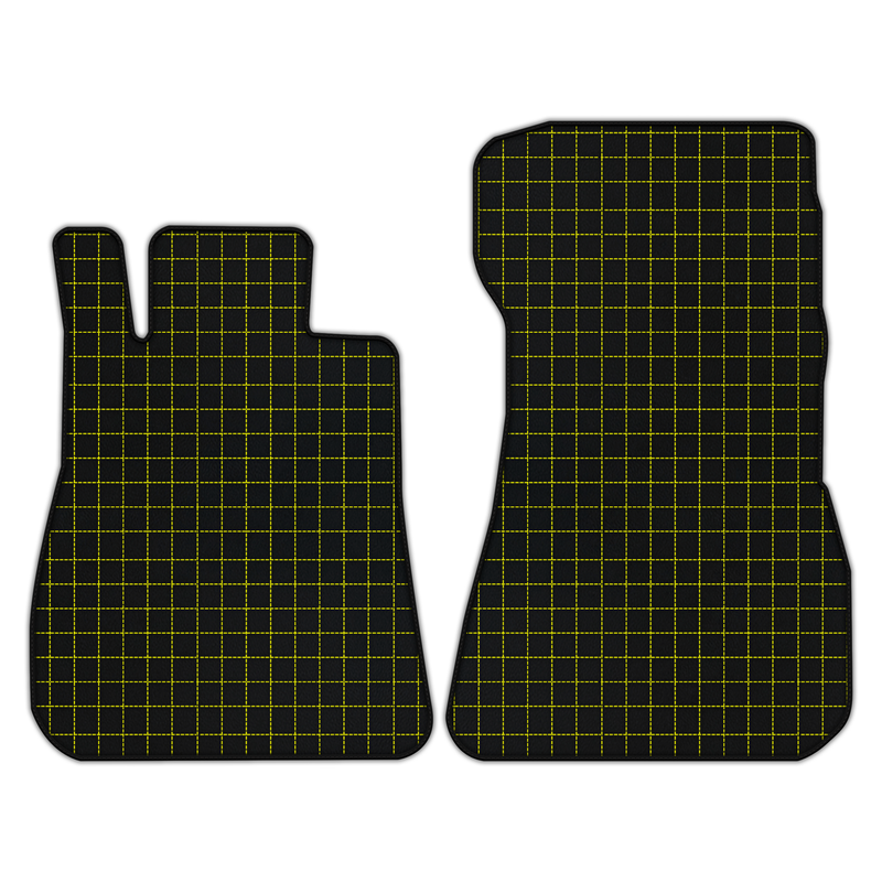Customizable Leather Floor Mats with Square Pattern for Mercedes Benz AMG GT 2-Door Coupe (2014-2025)