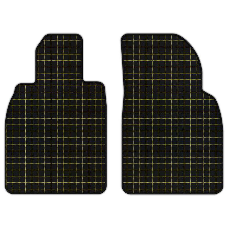 Customizable Leather Floor Mats with Square Pattern for Porsche 911 GT3 Touring (991.2) 2018–2019