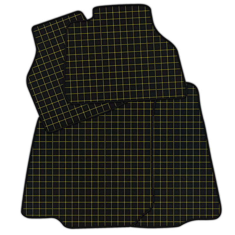 Customizable Leather Floor Mats with Square Pattern for Bentley Mulsanne (2010-2020)