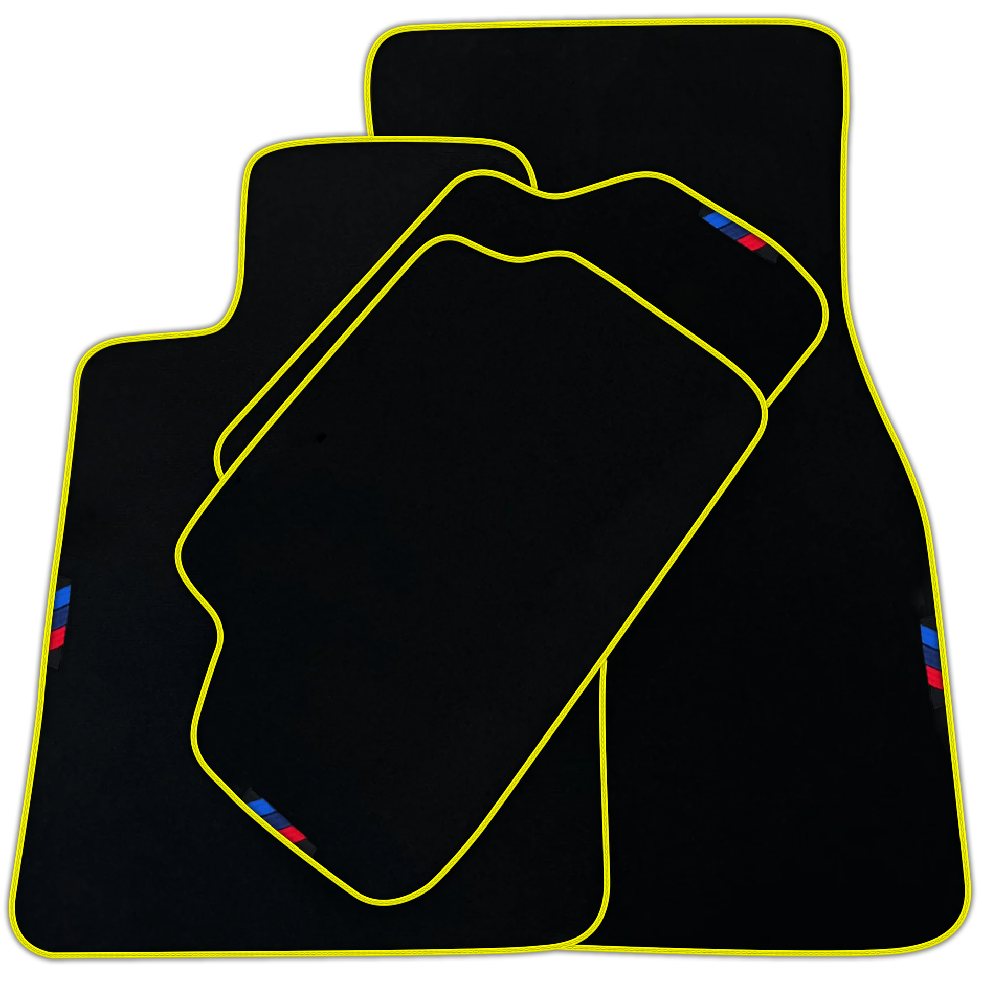 Black Floor Mats For BMW 3 Series E46 Coupe | Orange Trim | Various Trim Colors