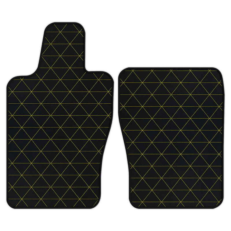 Customizable Leather Floor Mats with Triangle Pattern for Aston Martin Vantage Roadster (2020-2026)