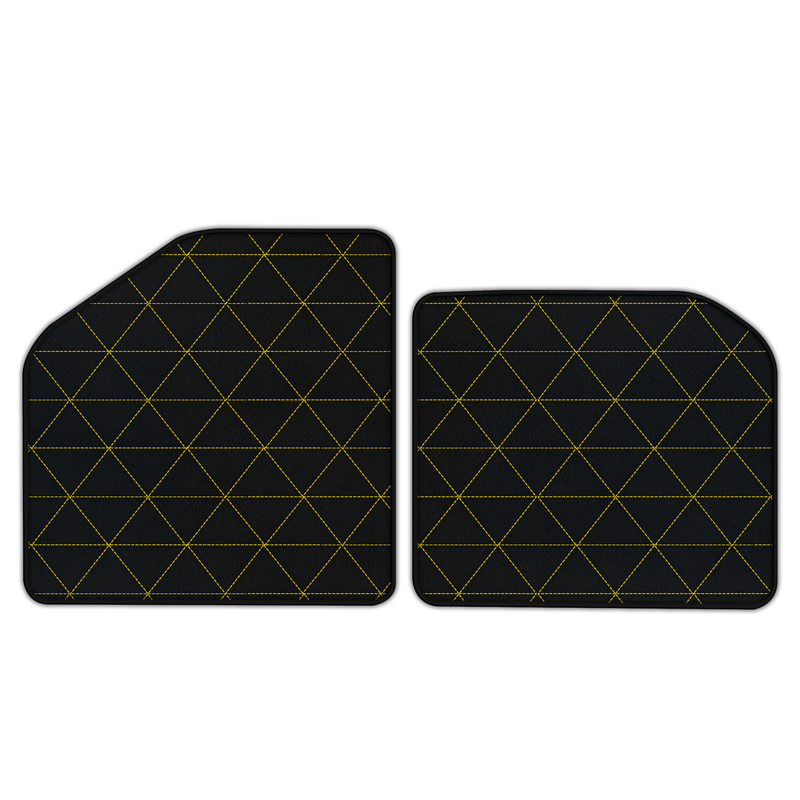 Customizable Leather Floor Mats with Triangle Pattern for Aston Martin One-77 (2009-2012) Supercar