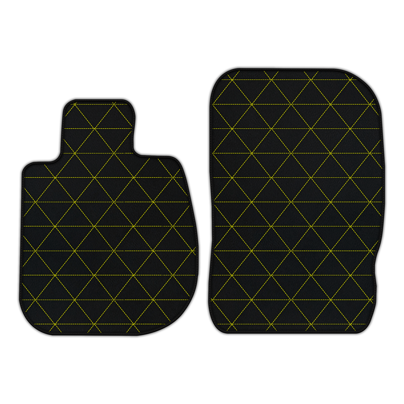 Customizable Leather Floor Mats with Triangle Pattern for Toyota GR Supra A90 (2019-2023)